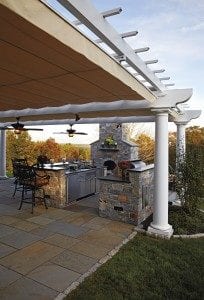 outdoor kitchen roof