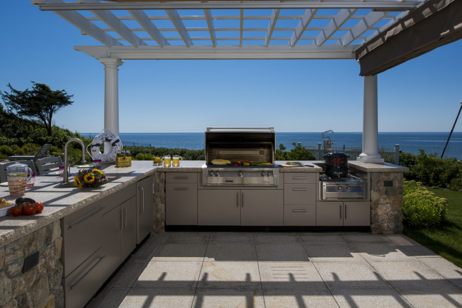 L Shaped Outdoor Kitchen Design Inspiration Danver