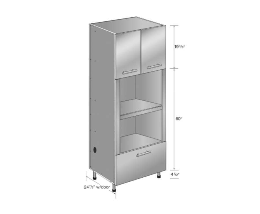 Tall cabinet (58 cm) available in 4 colors